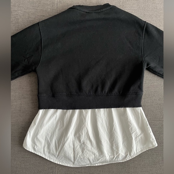 Zara Combo Cropped Sweatshirt - Picture 3 of 4